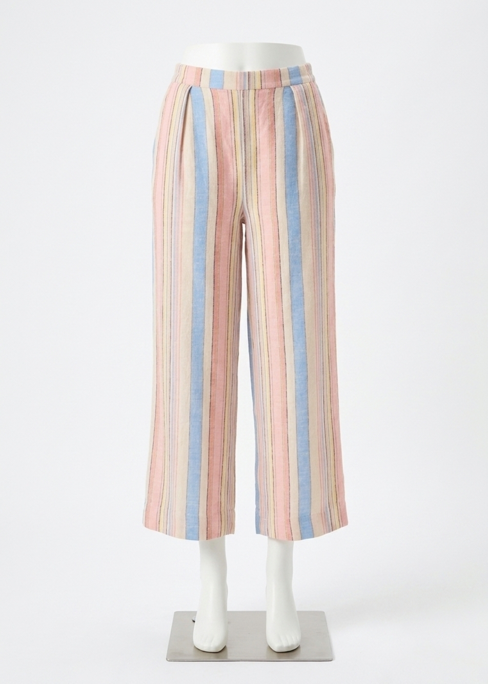 NEW FDJ women's aperol stripe crop trouser in aperol stripe